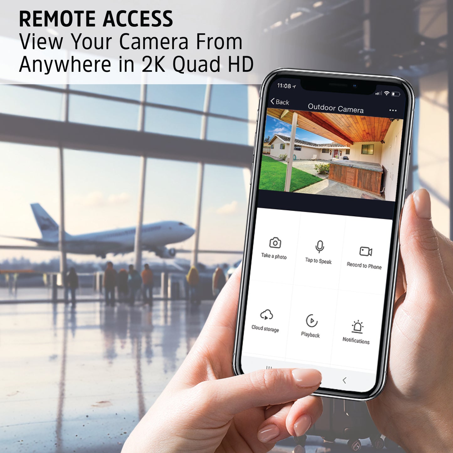 Energizer® Smart WiFi 2K Indoor/Outdoor Battery Camera