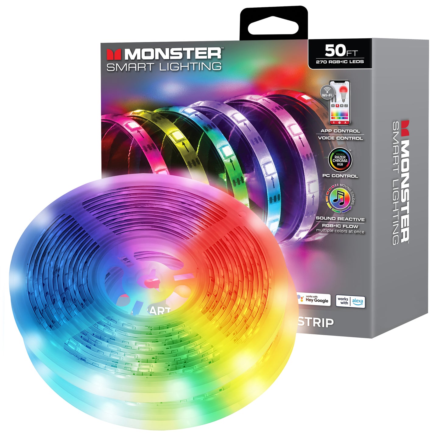 Monster™ 50ft RGB +IC Smart LED Strip