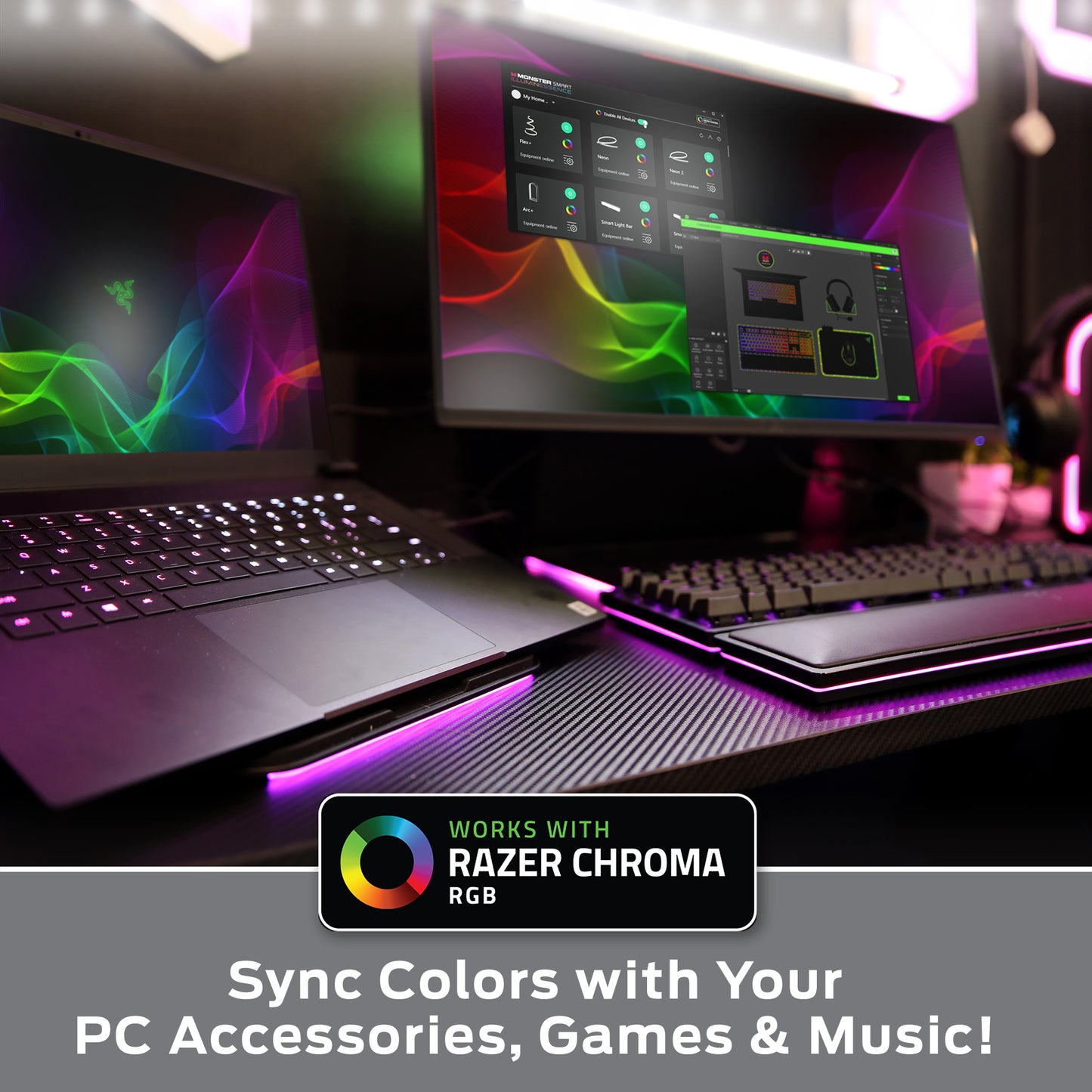 Monster™ 50ft RGB +IC Smart LED Strip