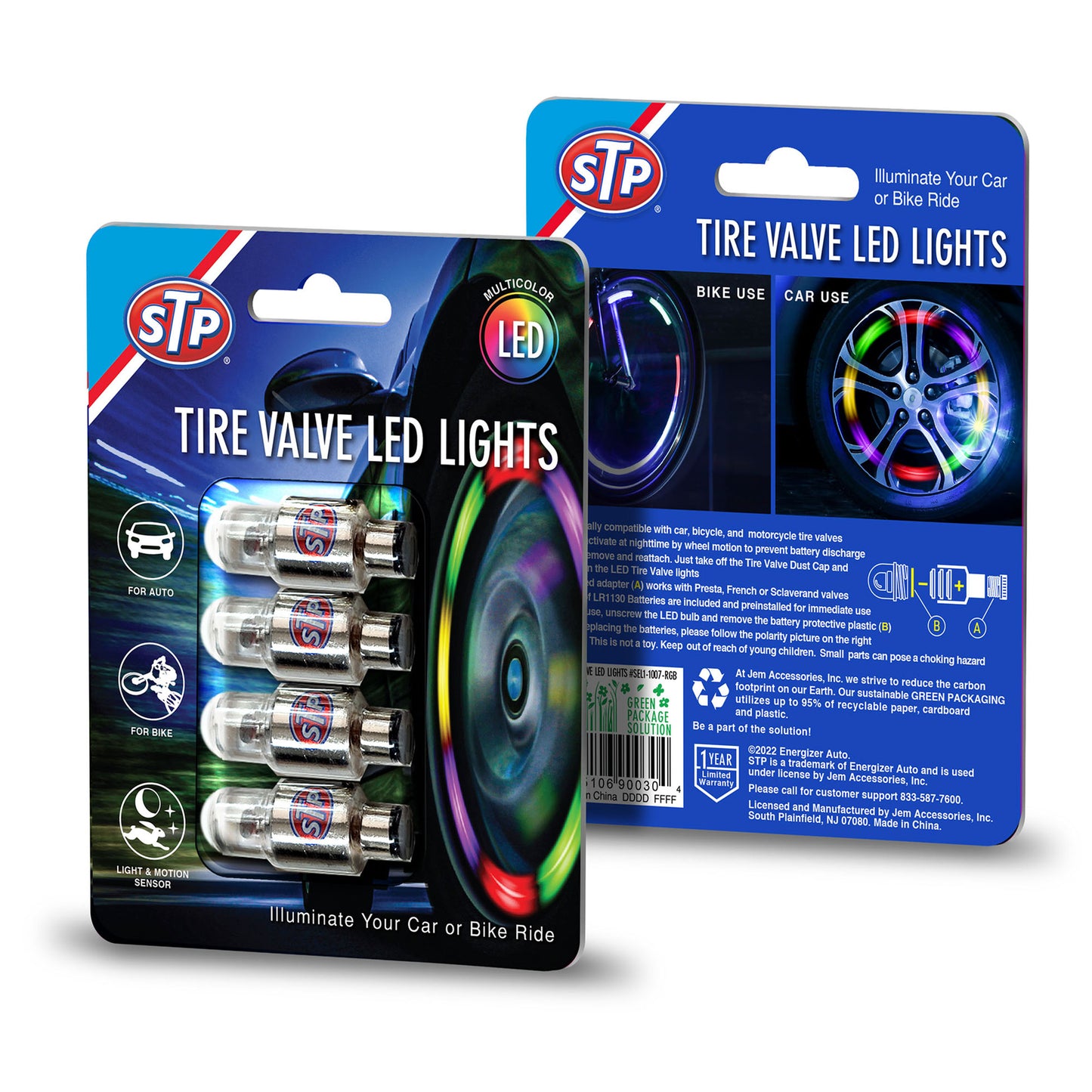 STP® Tire Valve LED Lights 4 pack
