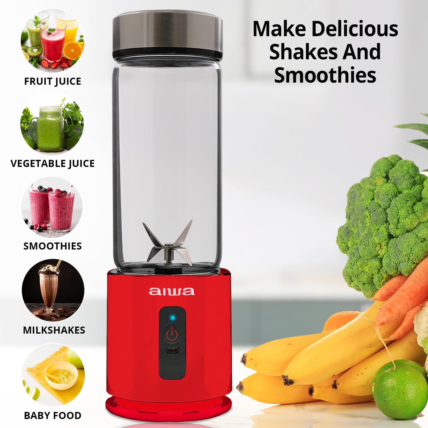 AIWA Rechargeable Portable Blender