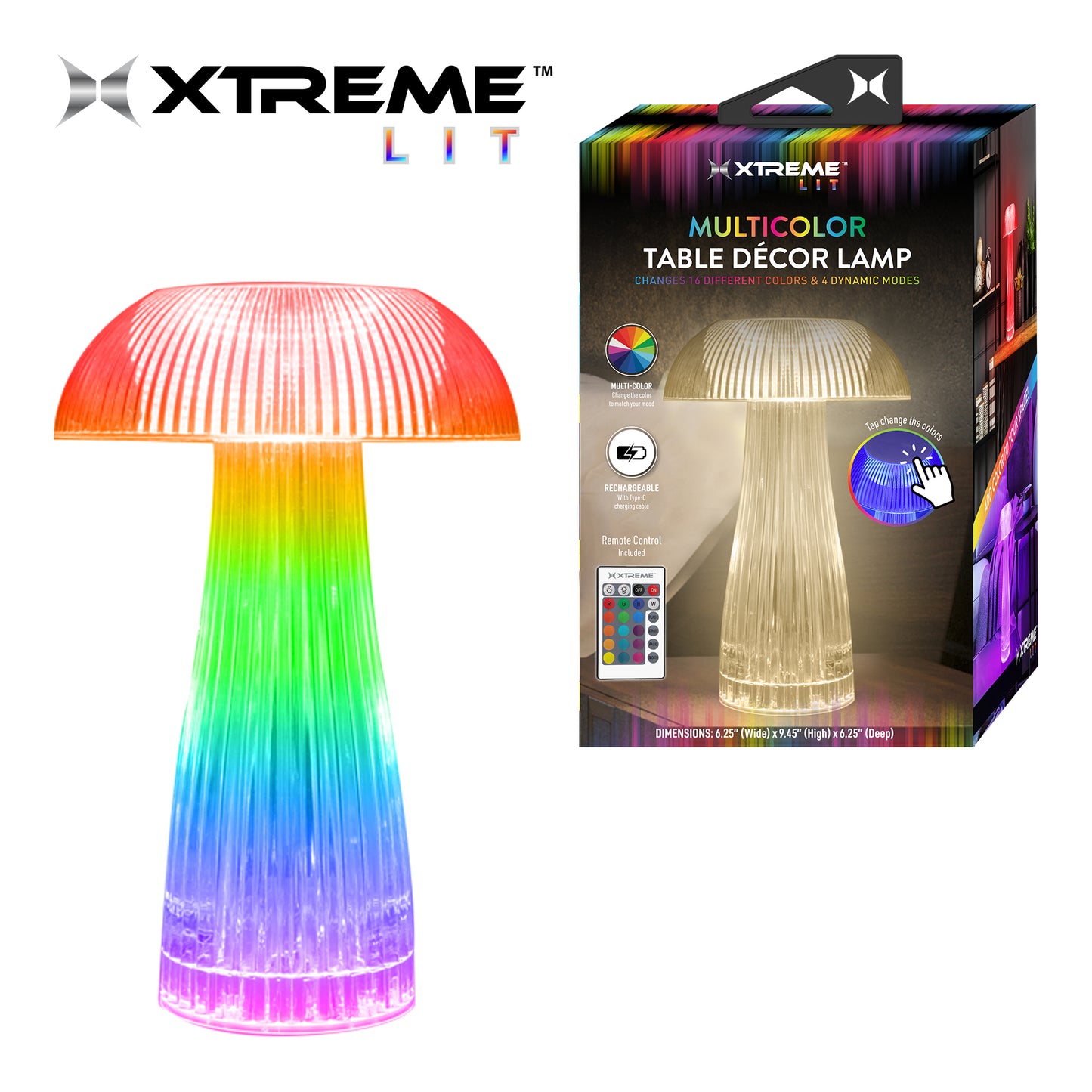 Xtreme™ Lit Multicolor Table Décor Lamp