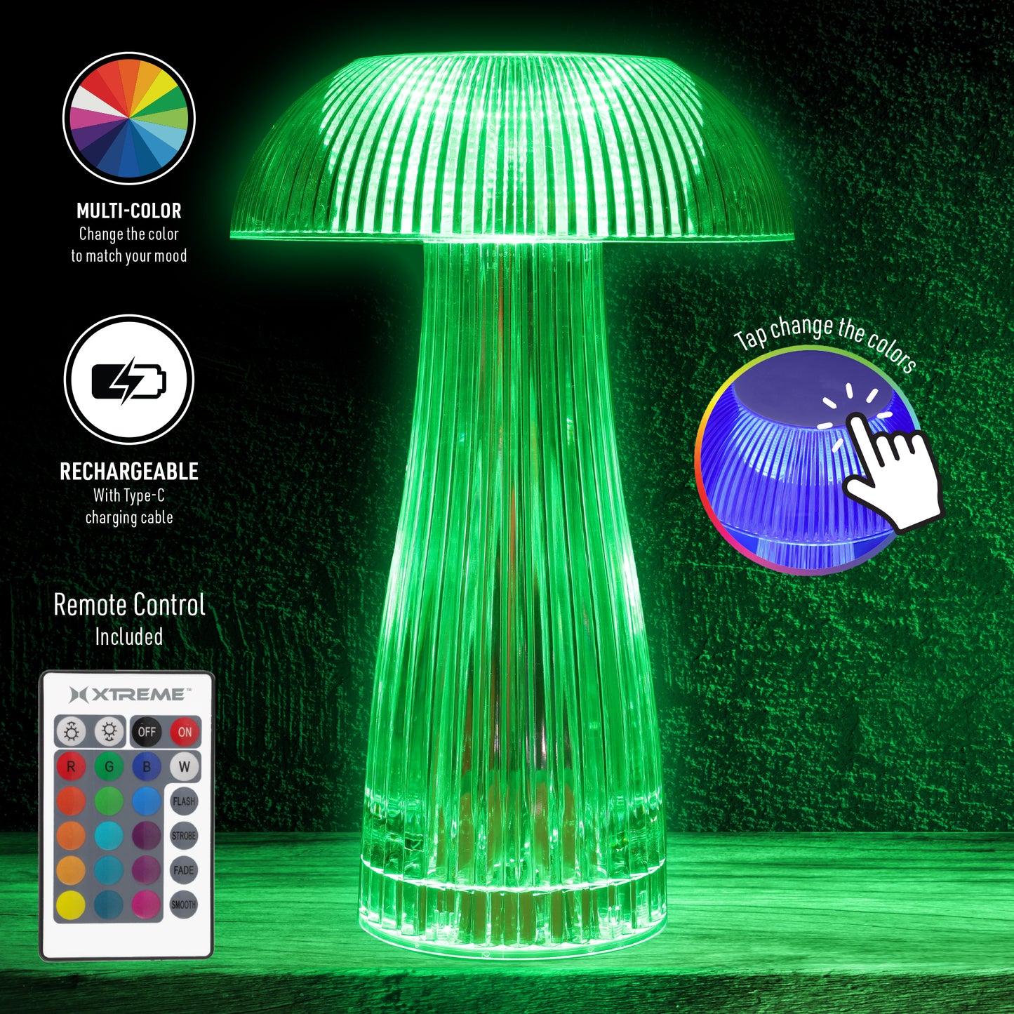 Xtreme™ Lit Multicolor Table Décor Lamp