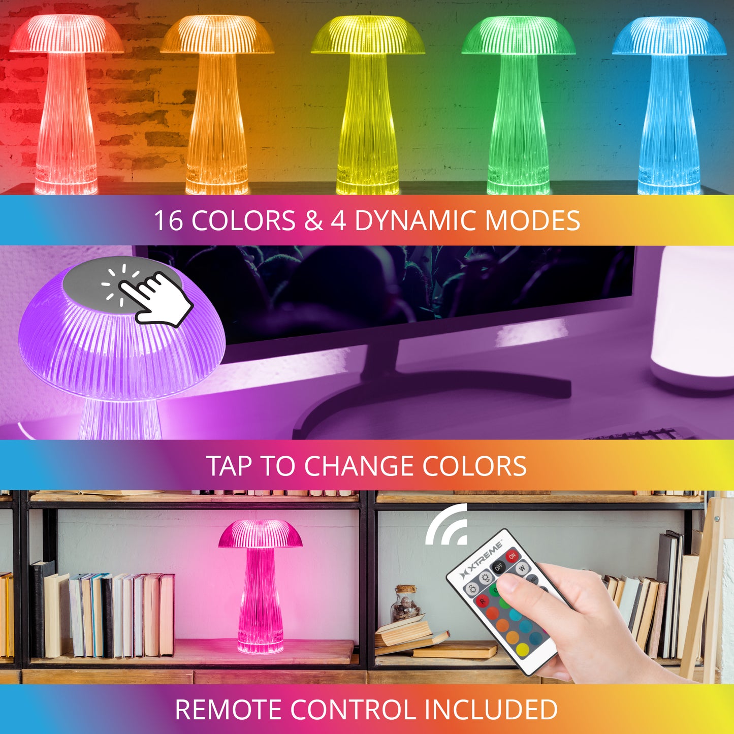 Xtreme™ Lit Multicolor Table Décor Lamp