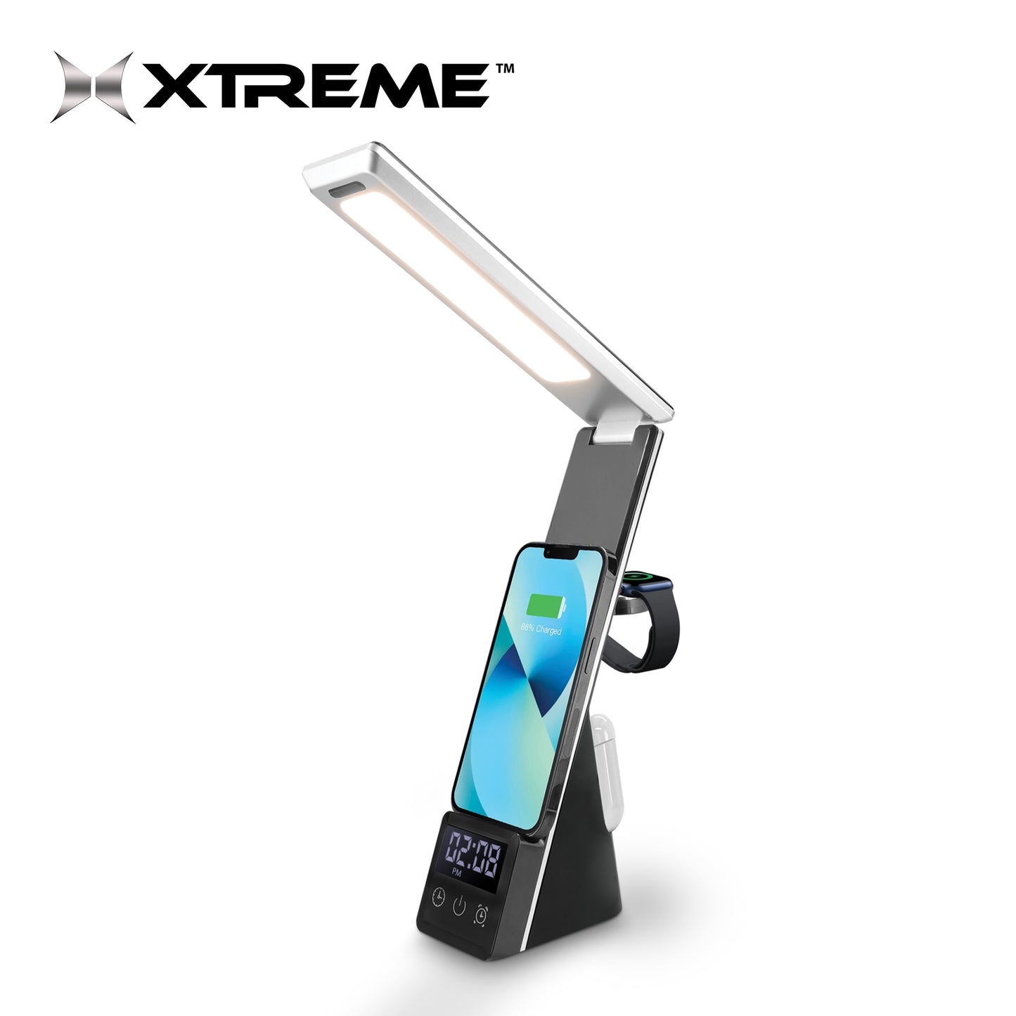 Xtreme™ 5 in 1 LED Desk Lamp with Wireless Smartphone Charger
