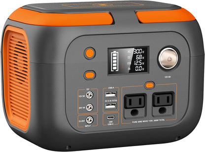 BLACK+DECKER® 300W Light and Power Station 296Wh with 8 Output Ports + 10W Wireless Charging