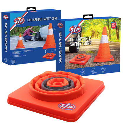 STP® Collapsible Safety Cone Reflective