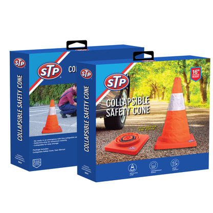 STP® Collapsible Safety Cone Reflective