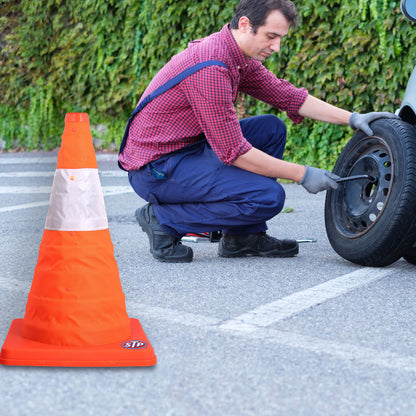 STP® Collapsible Safety Cone Reflective